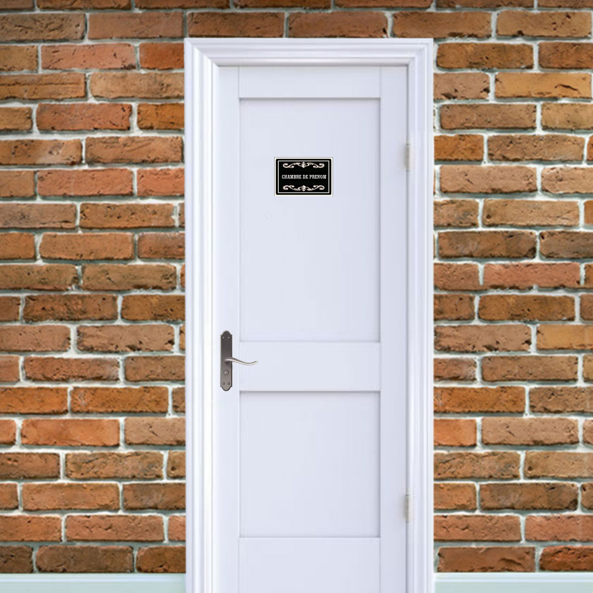 Plaque de Porte en Mtal  Chambre Personnalise