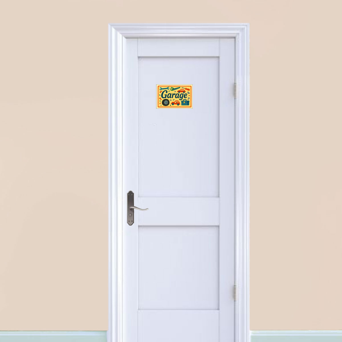 Plaque de Porte en Mtal Garage