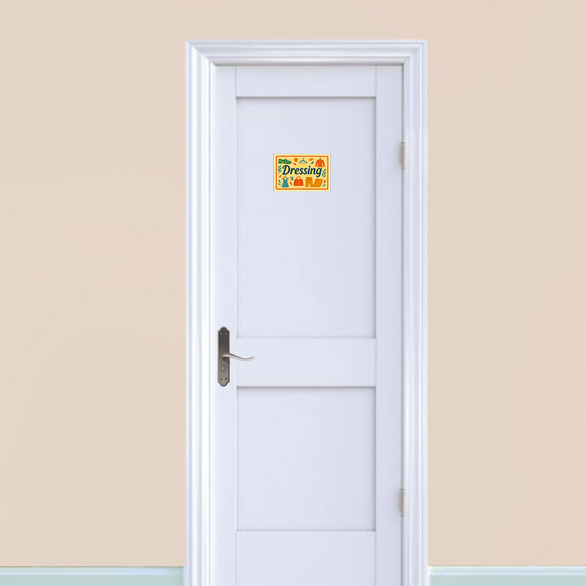 Plaque de Porte en Mtal Dressing