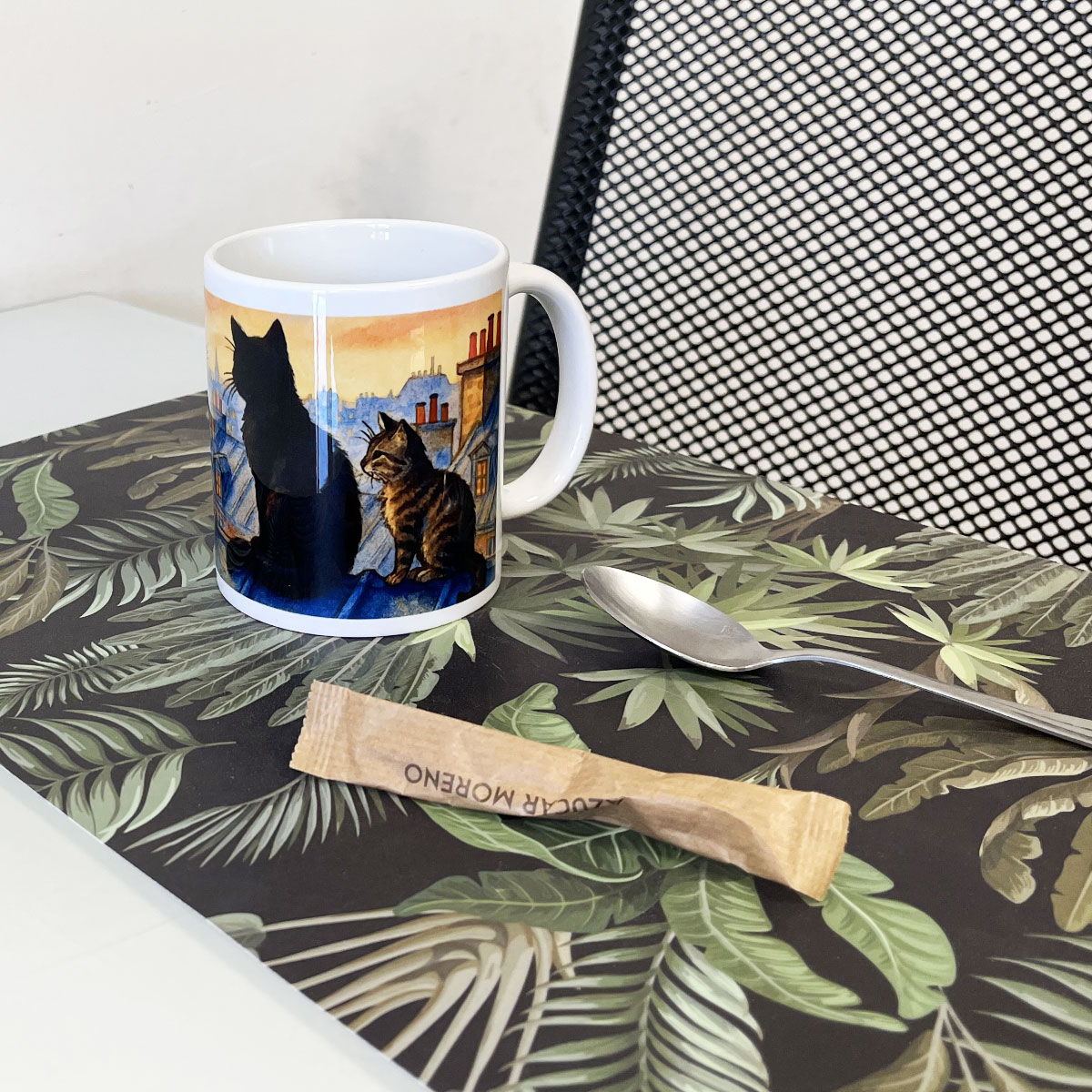Mug en cramique Chats sur les toits de Paris  350 ml