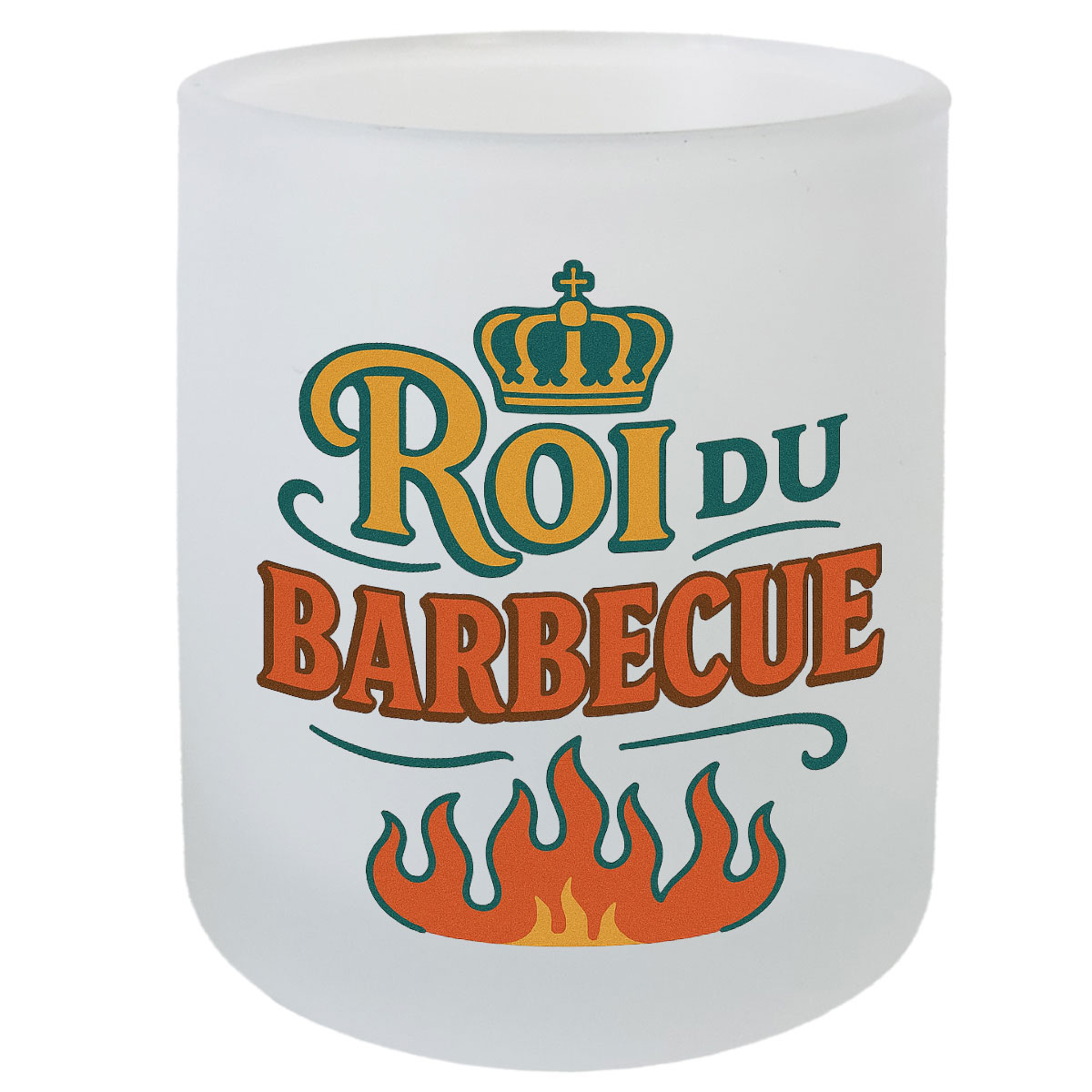 Verre avec sous-verre Roi du Barbecue  CBKration