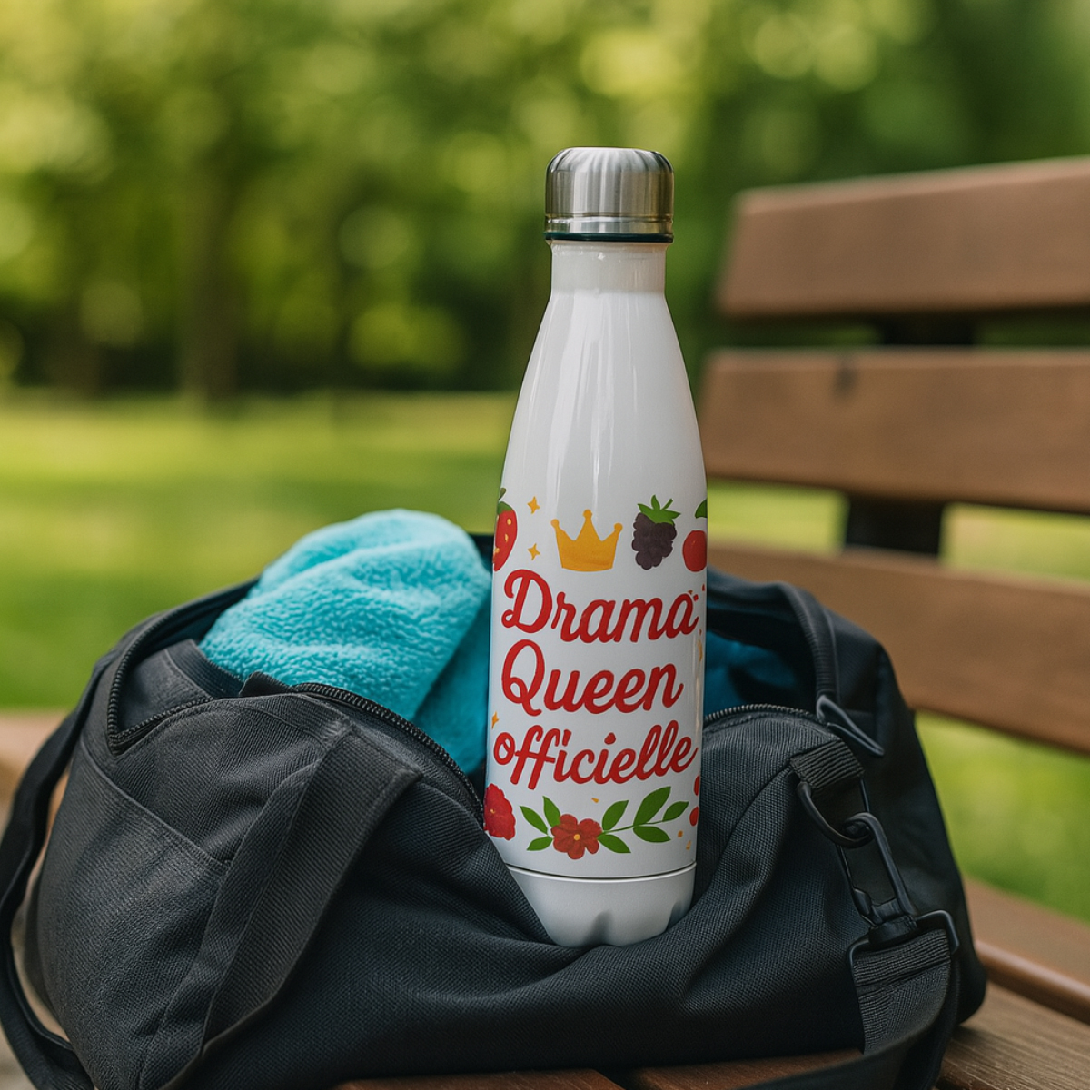 Bouteille isotherme drama queen officielle  CBKration 500 ml