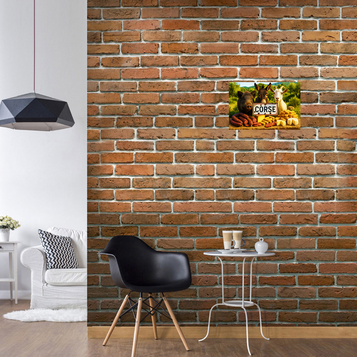 Plaque m�tal Corse 30,5 x 20 cm