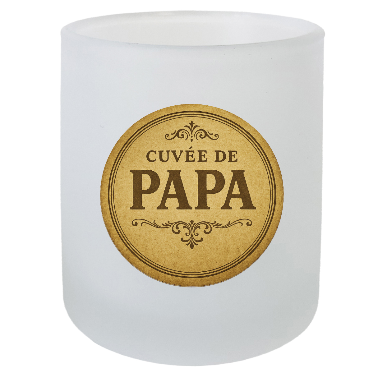 Verre avec sous-verre cuve de papa  CBKration