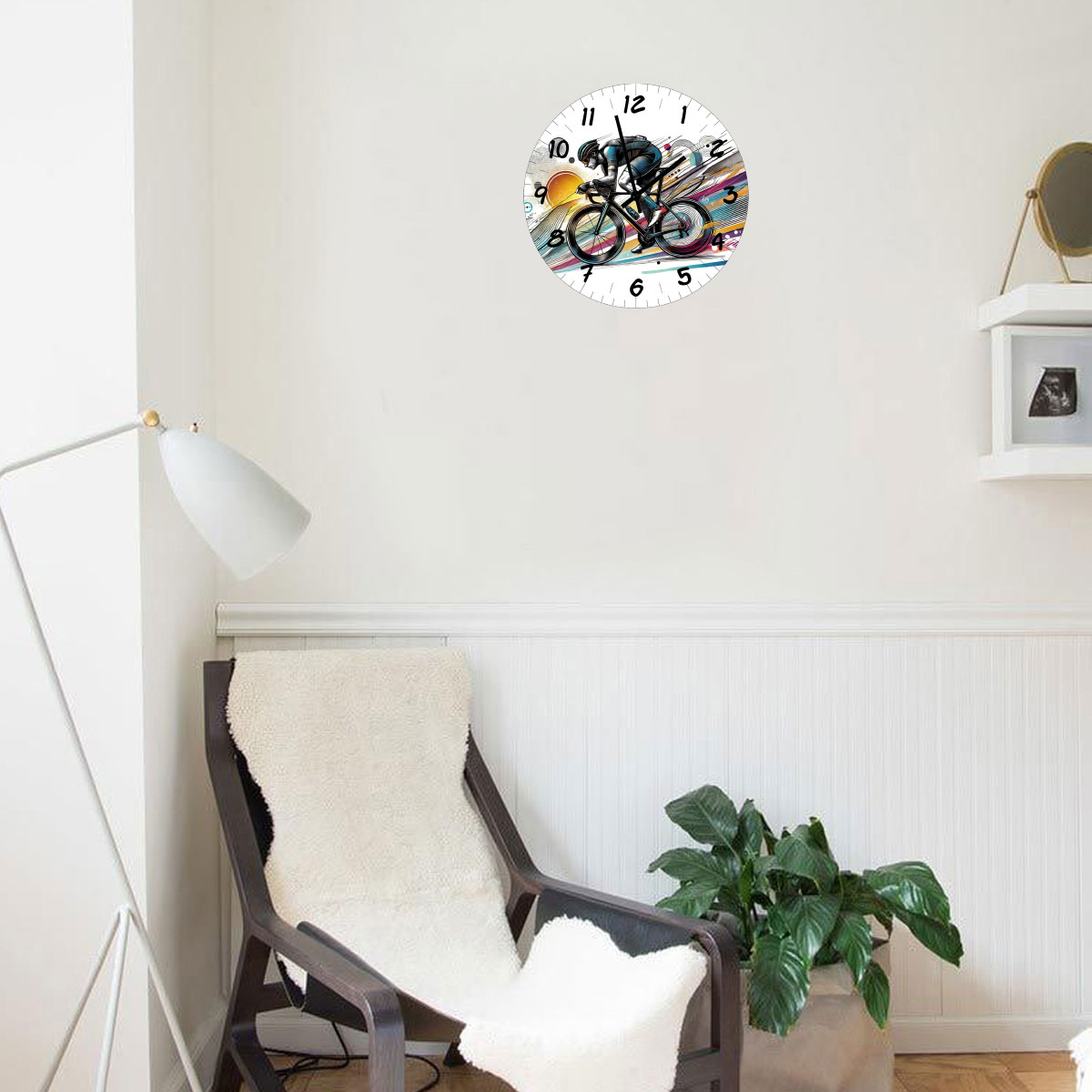 Horloge murale  Cyclisme  29 cm