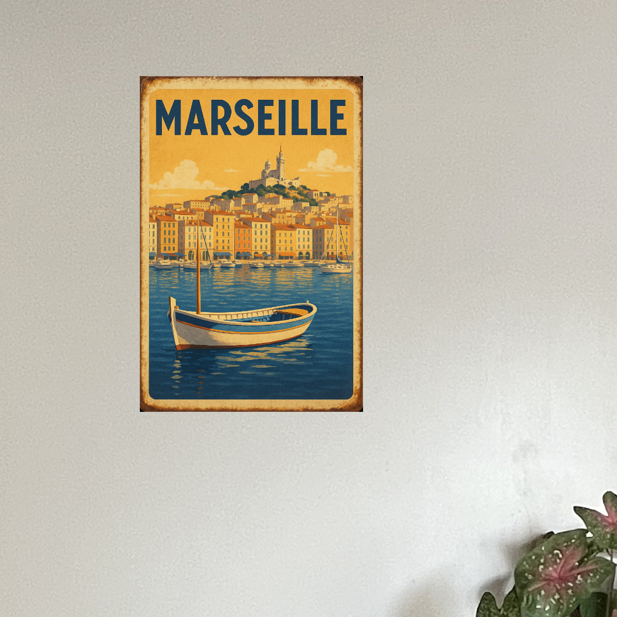 Plaque m�tal Marseille