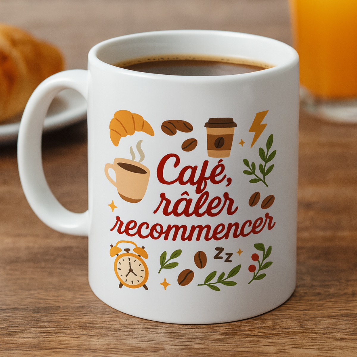 Mug caf rler recommencer 350 ml