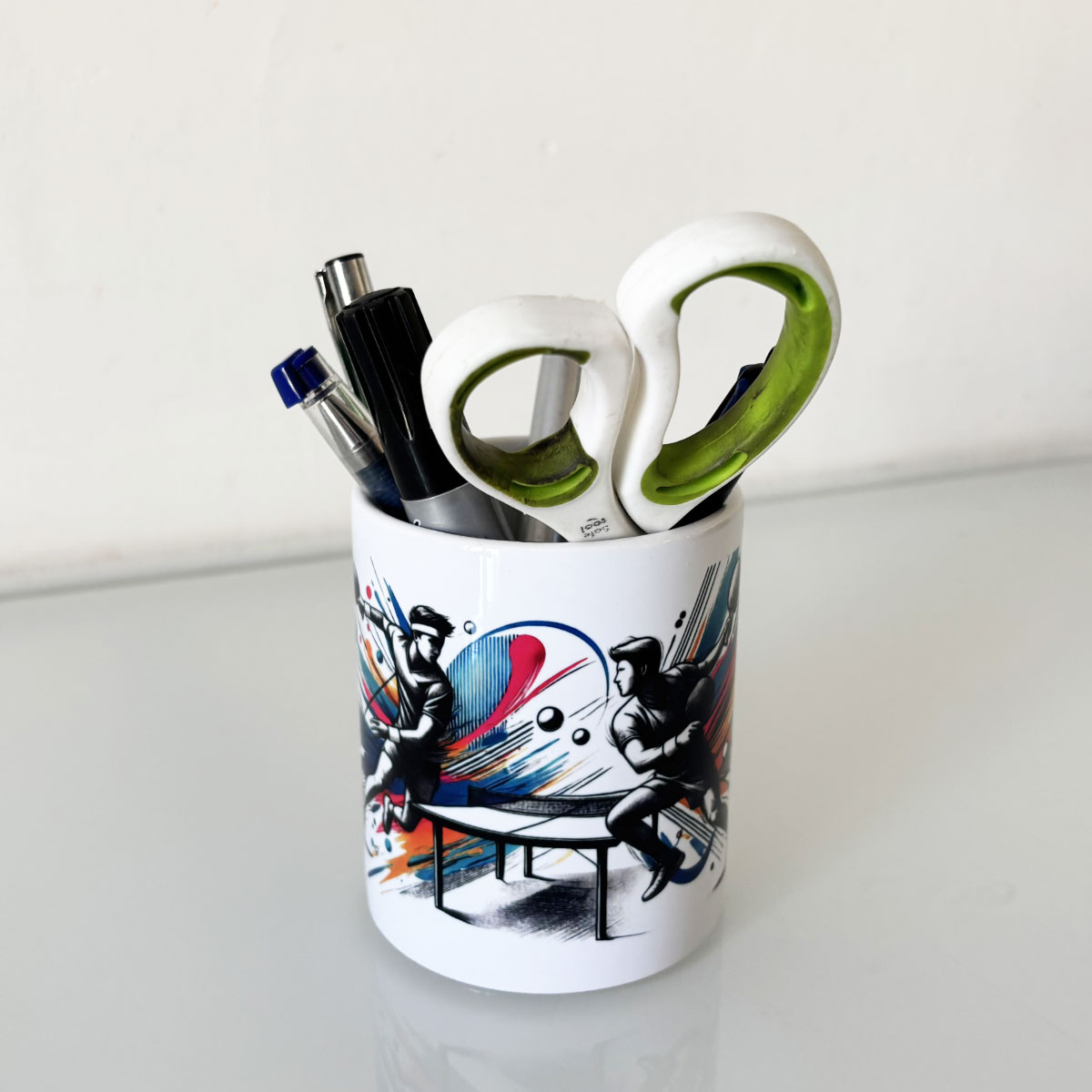 Pot  crayons en cramique  Tennis de table