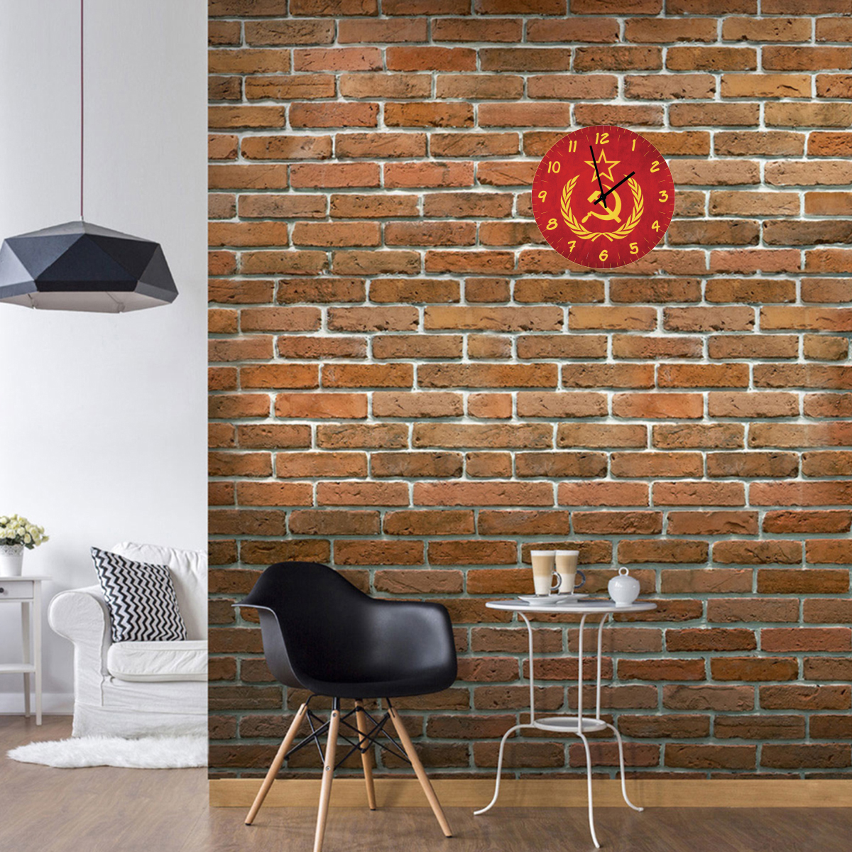 Horloge en verre URSS   29 cm