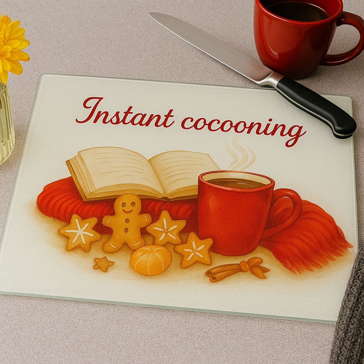 Planche  dcouper en verre  Instant cocooning