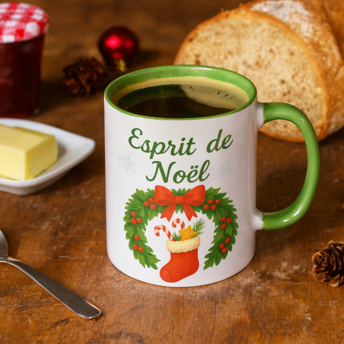 Mug en cramique  Esprit de Nol
