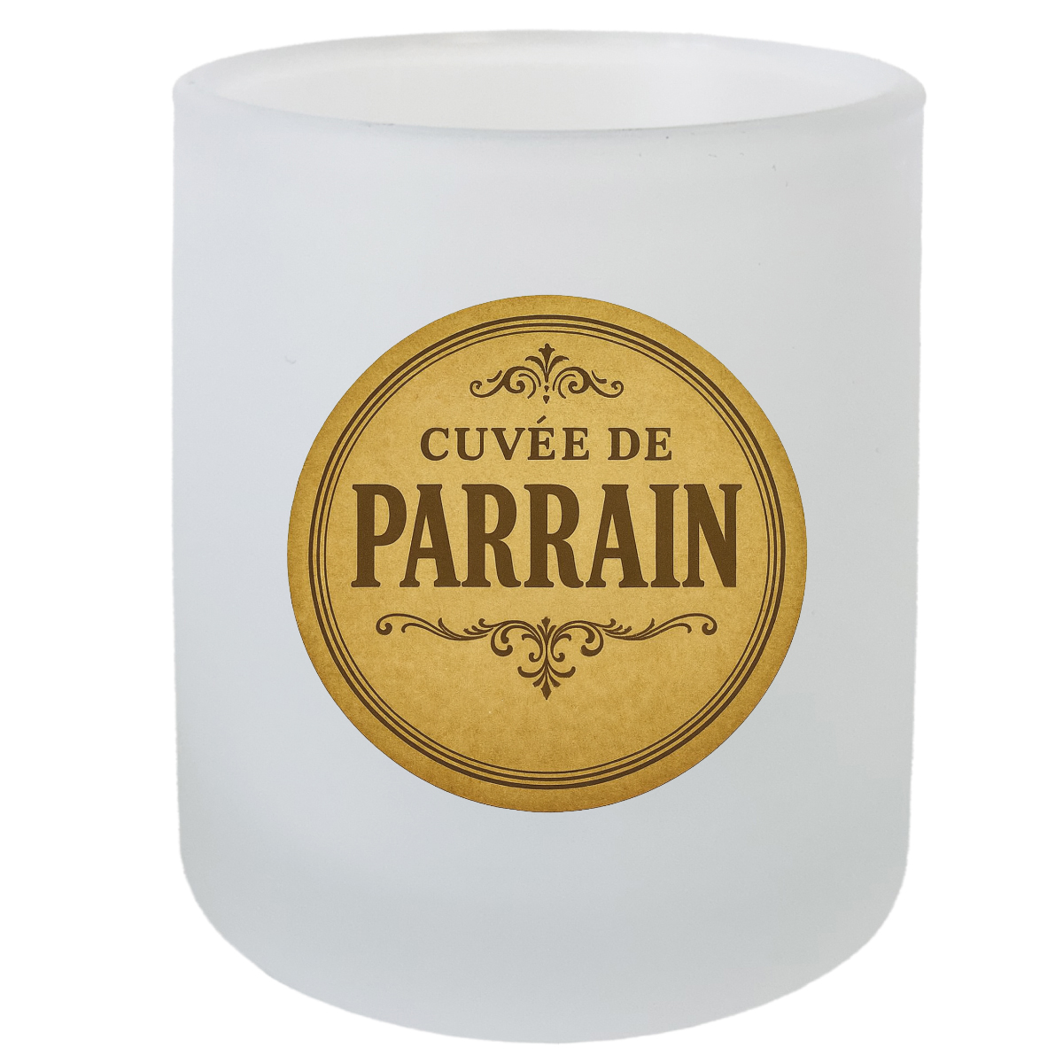 Verre avec sous-verre cuve de parrain  CBKration