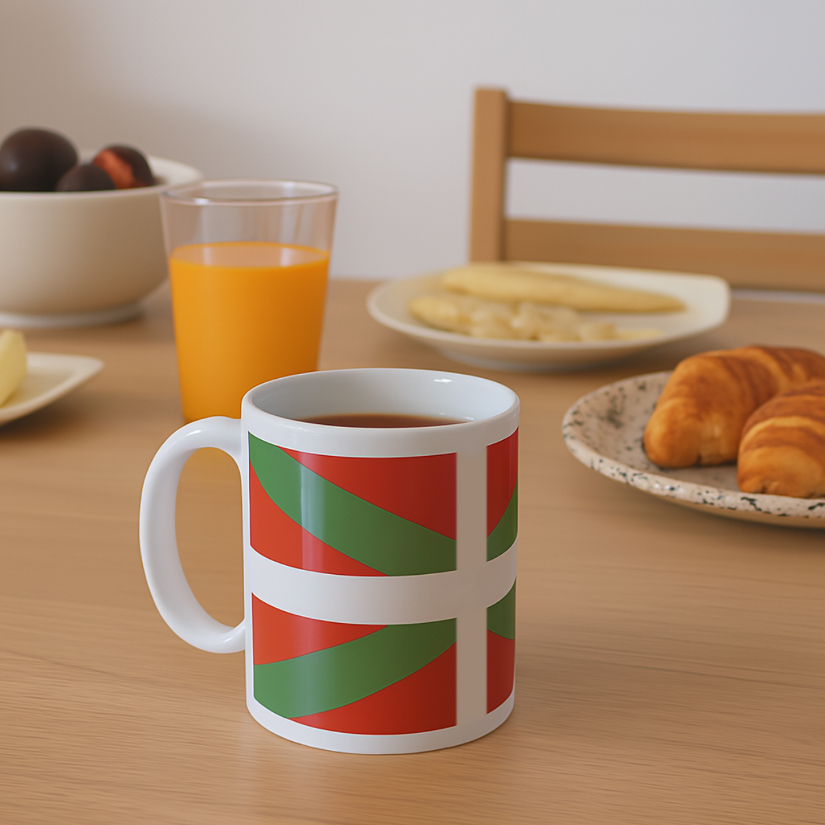 Mug en cramique Drapeau basque  CBKration