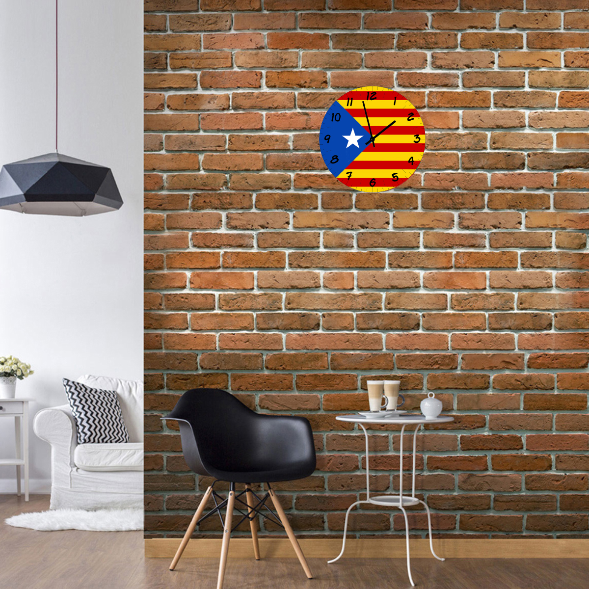 Horloge Murale Drapeau Catalan  CBKration