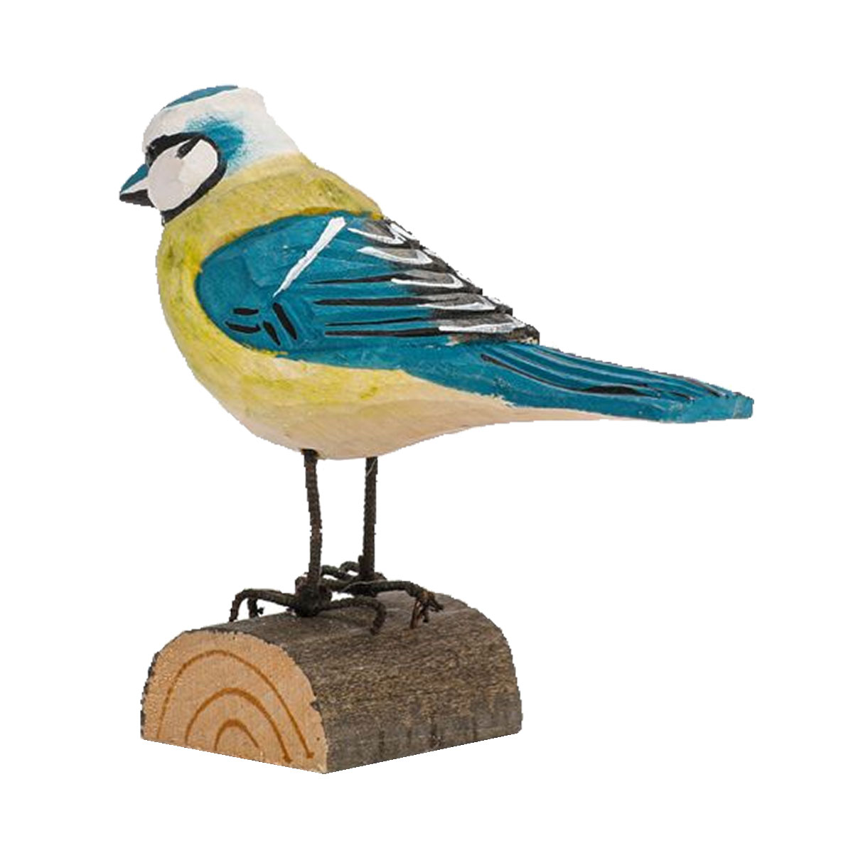 Msange bleue sur bchette de bois