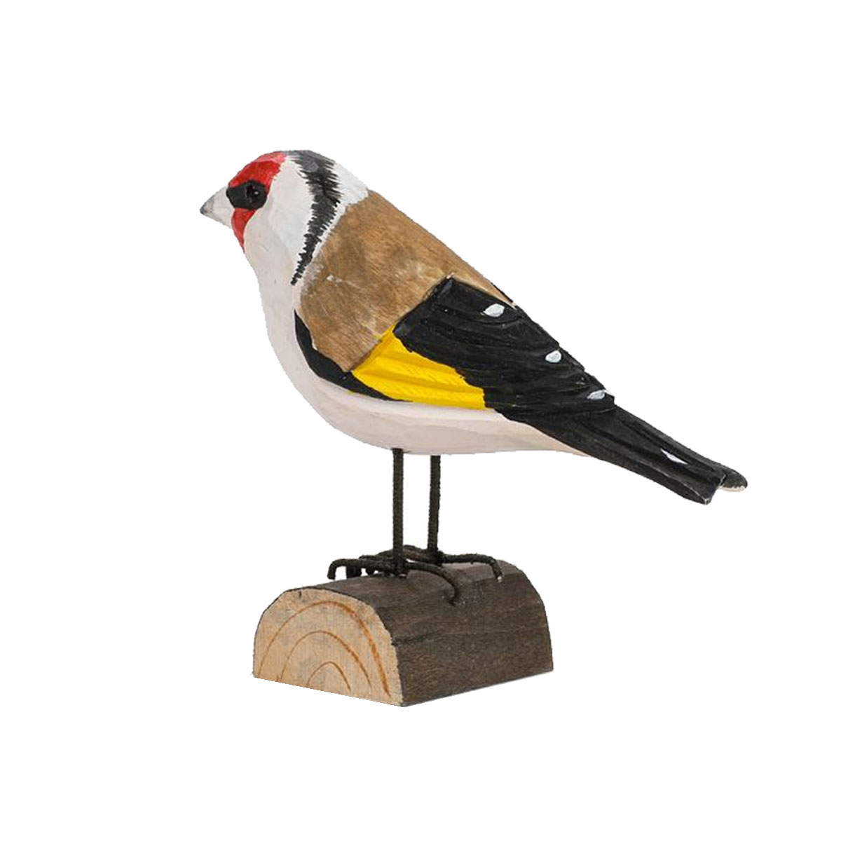 Chardonneret lgant sur bchette de bois