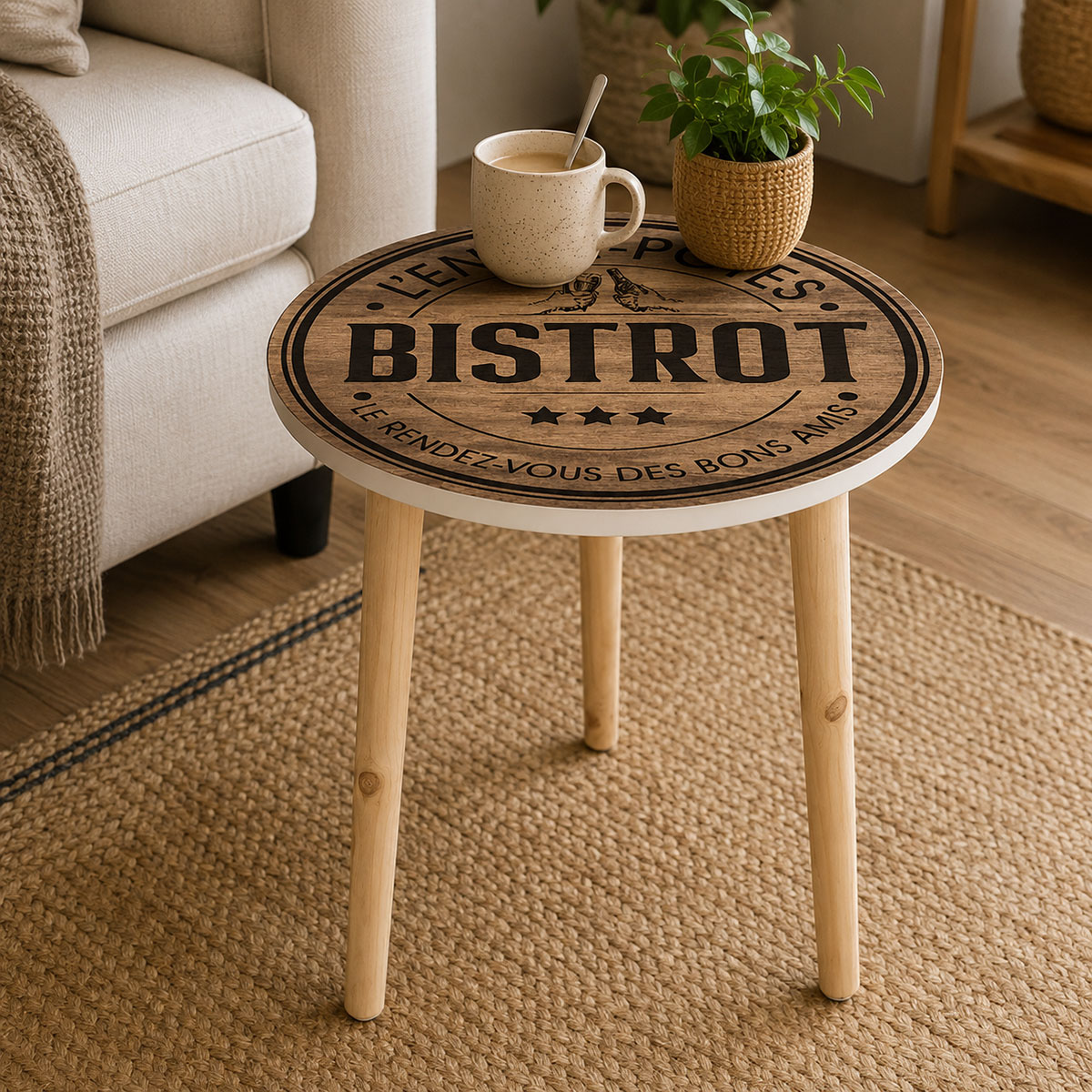 Table d'appoint Bistrot l'Entre Potes - Diam�tre 40 cm