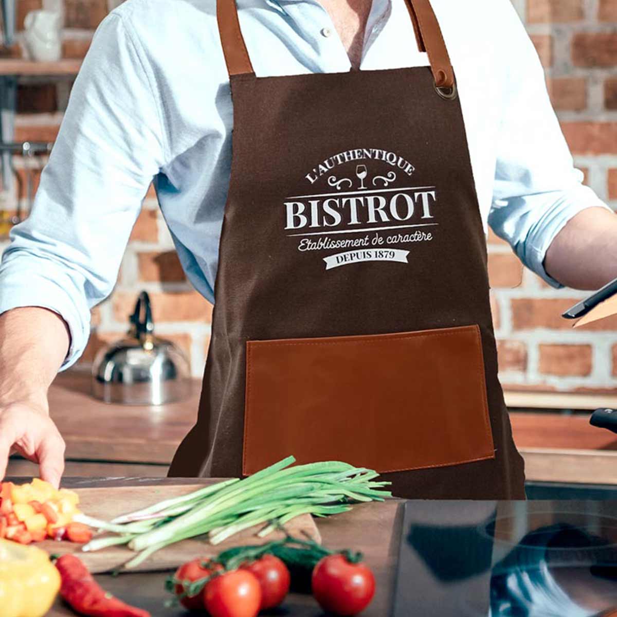 Tablier adulte en coton Authentique bistrot