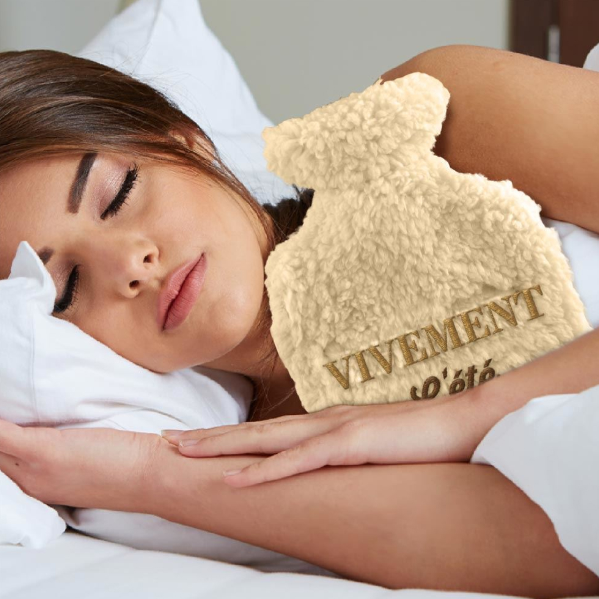 Bouillotte fourrure vivement l't - Beige