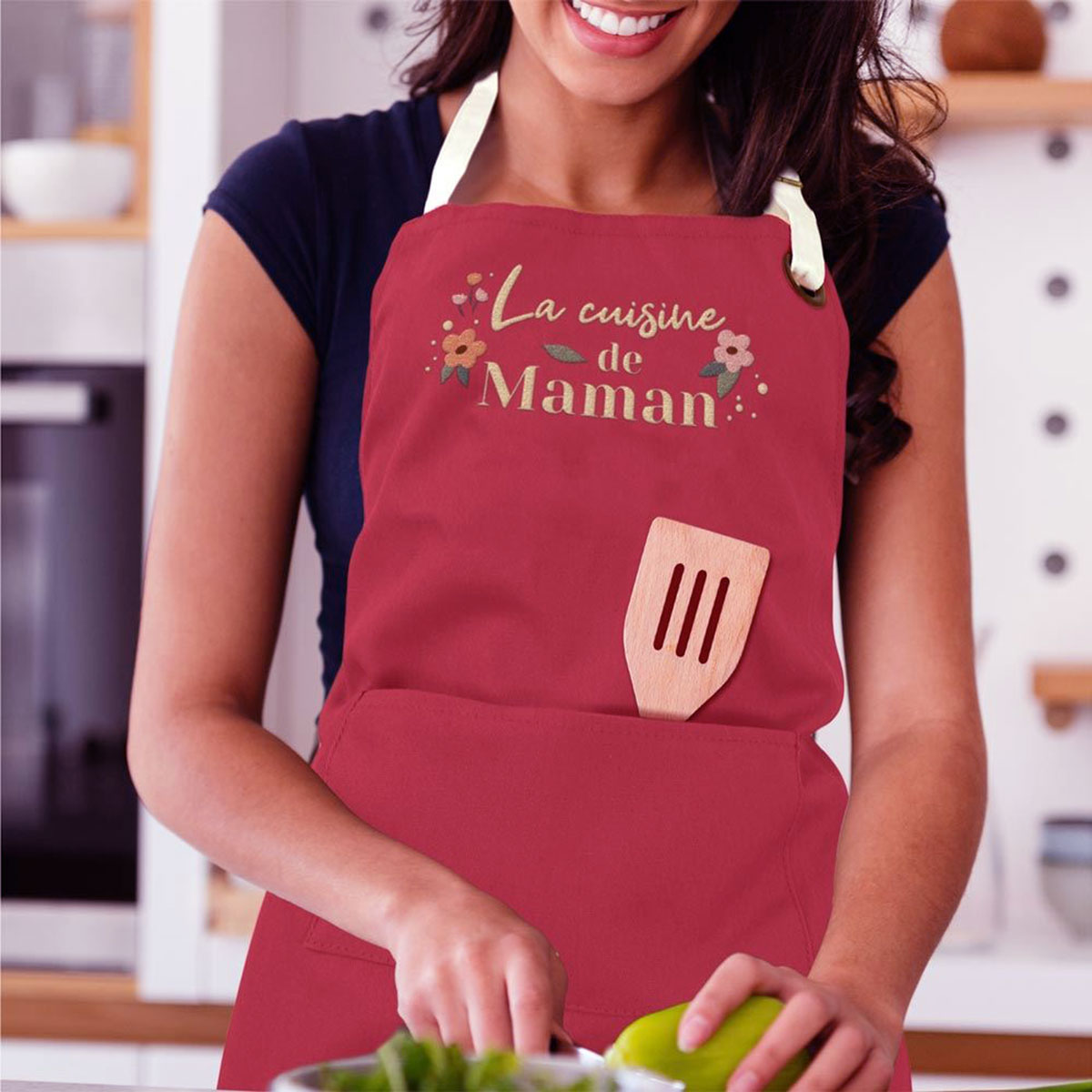 Tablier adulte en coton - La cuisine de Maman