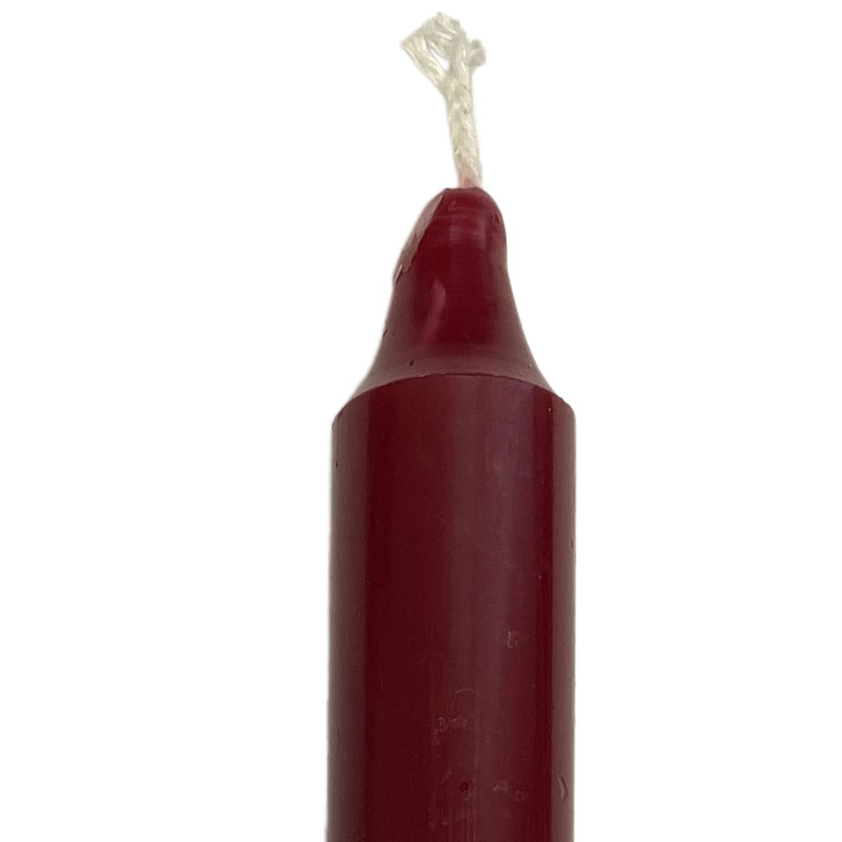 Bougie teinte dans la masse 20 cm - Bordeaux