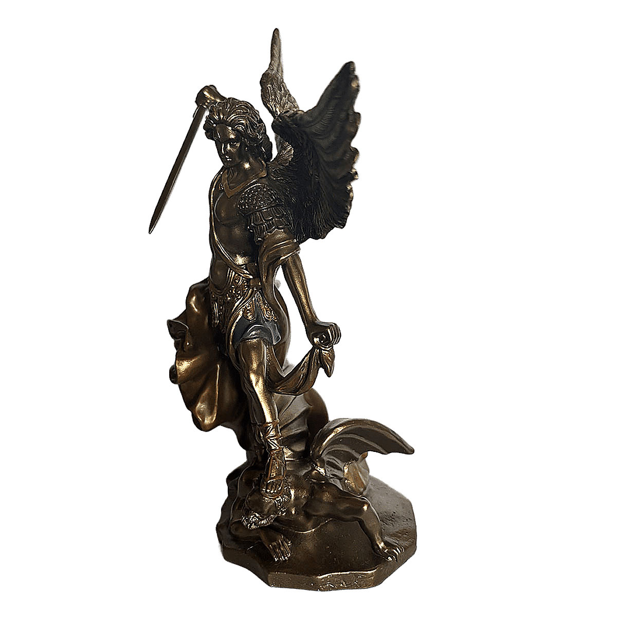Petite statue Saint Michel Archange terrassant le d�mon