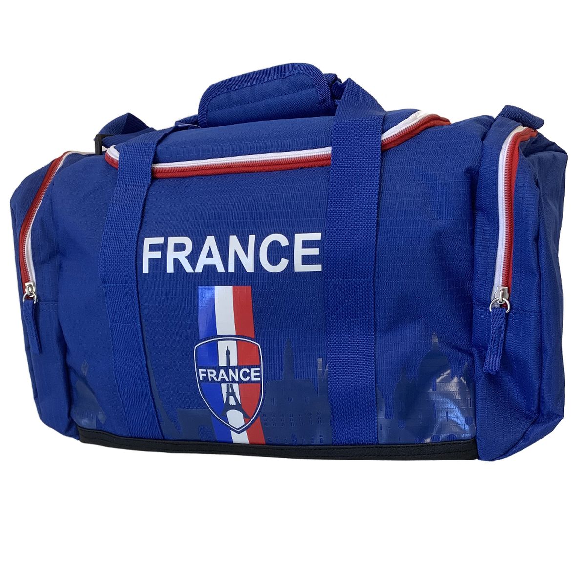 Sac de sport Junior 1 compartiment 3 poches Bleu France Foot