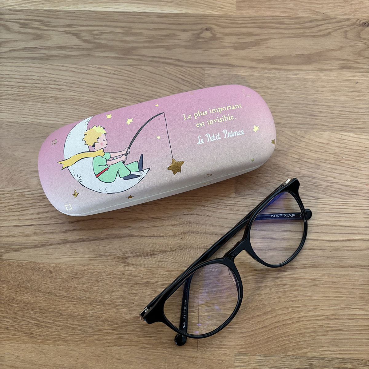 Etui  lunettes Rose Le Petit Prince de St Exupry - KIUB