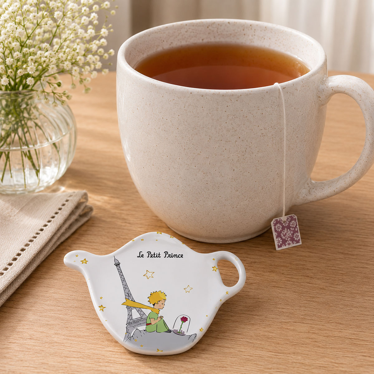 Repose-sachet de th� Le Petit Prince en m�lamine