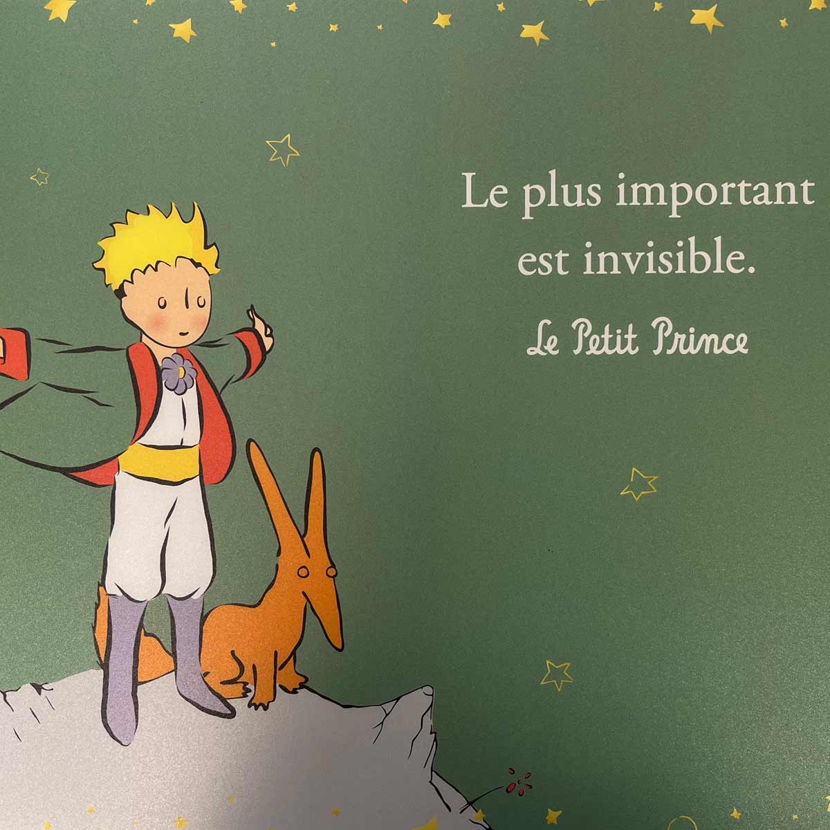 Set de table Le Petit Prince de St Exupry vert