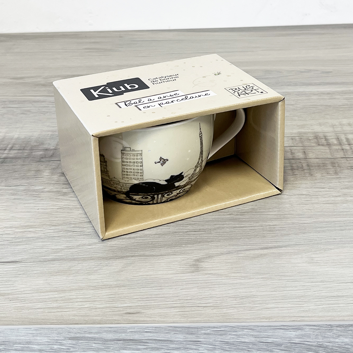 Bol chat  paris en porcelaine 500 ml