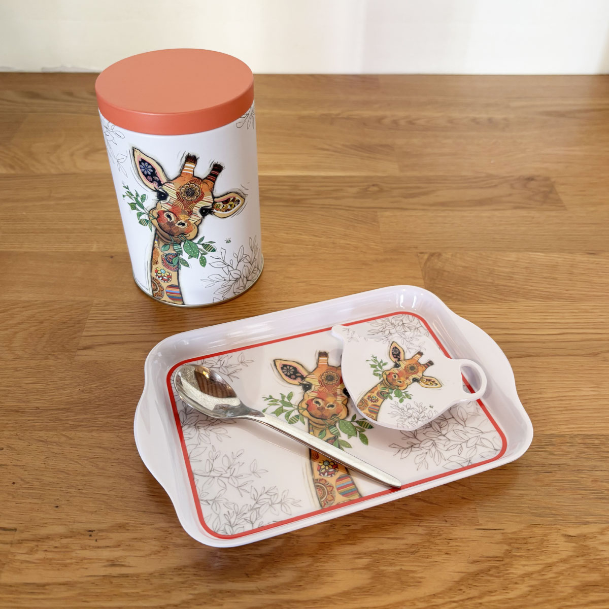 Mini plateau en mlamine  Girafe Kook