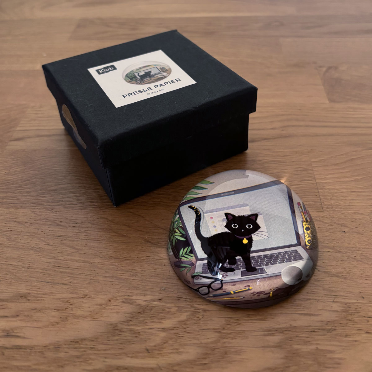 Presse-papier Chaton sur Ordinateur