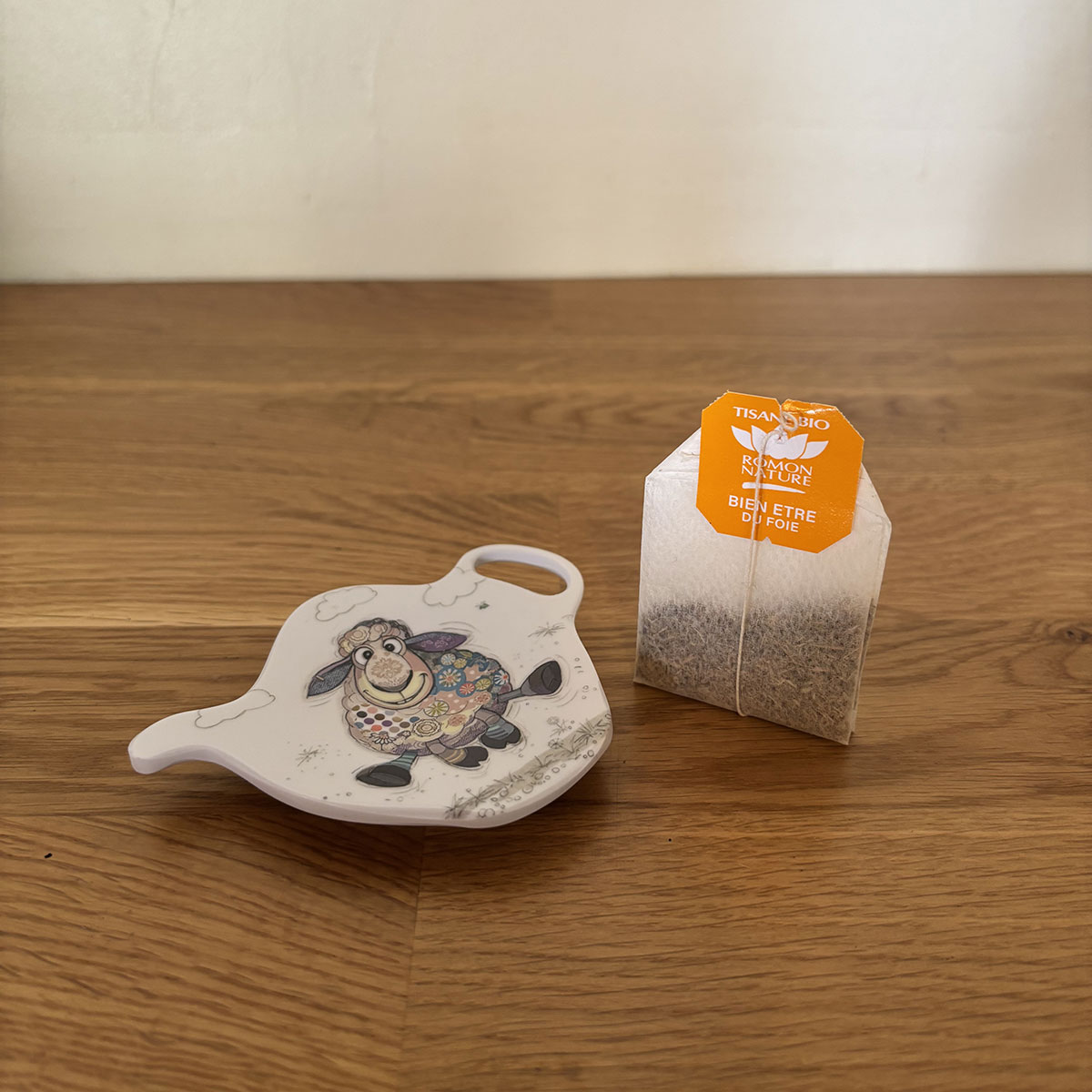 Repose-sachet de th en mlamine  Mouton
