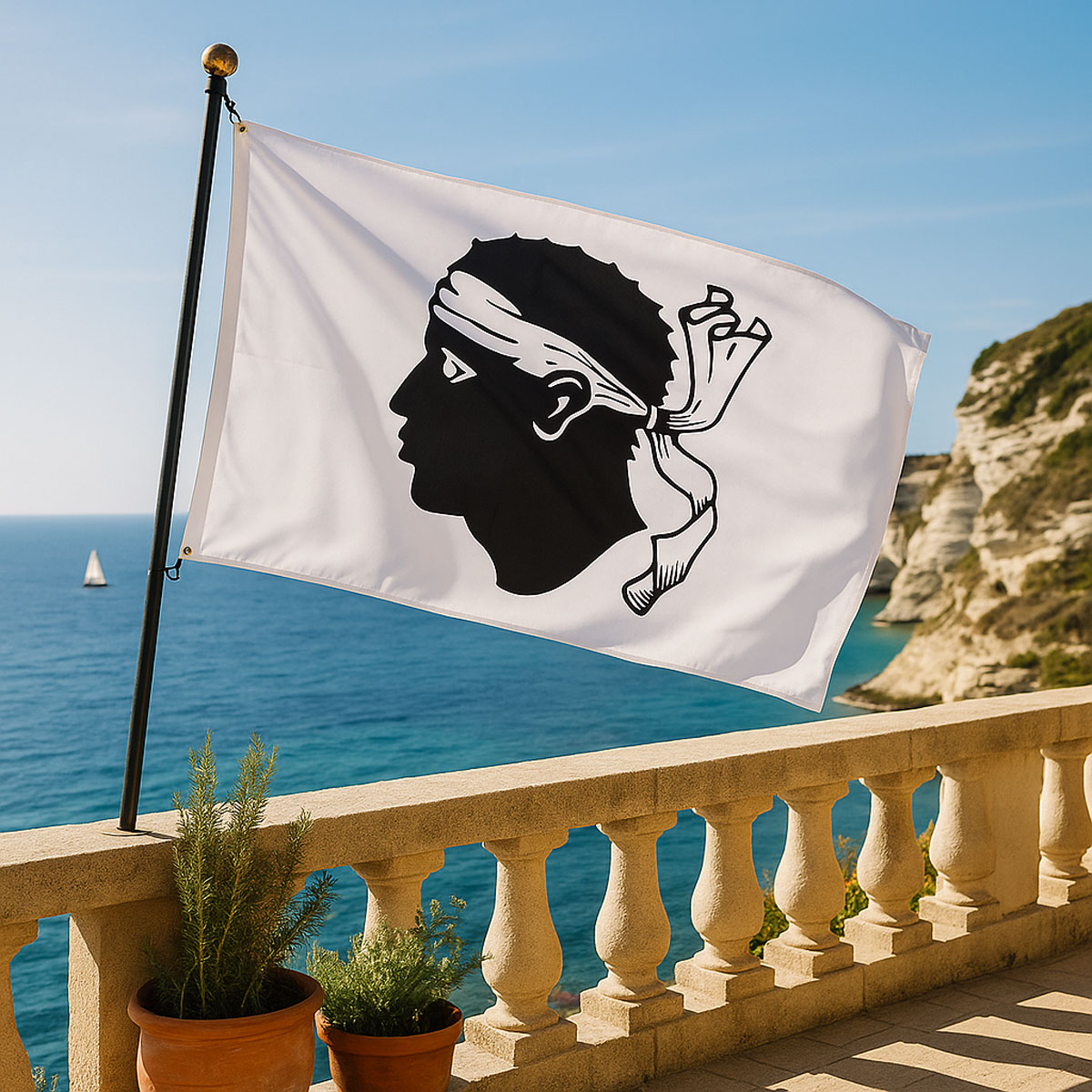 Drapeau Corse  150 x 90 cm