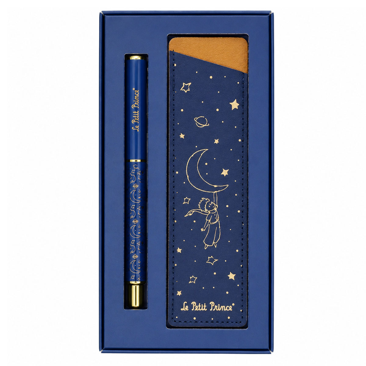 Coffret stylo et �tui Le Petit Prince bleu et dor�