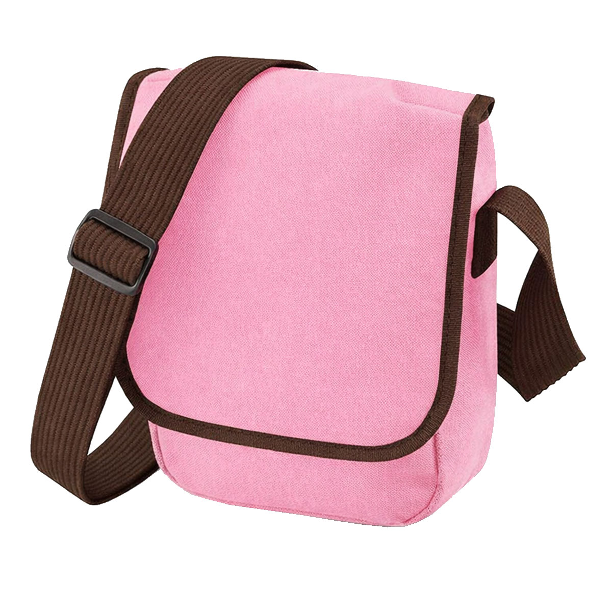 Petite sacoche bandouli�re rose chocolat Bag Base 23 cm