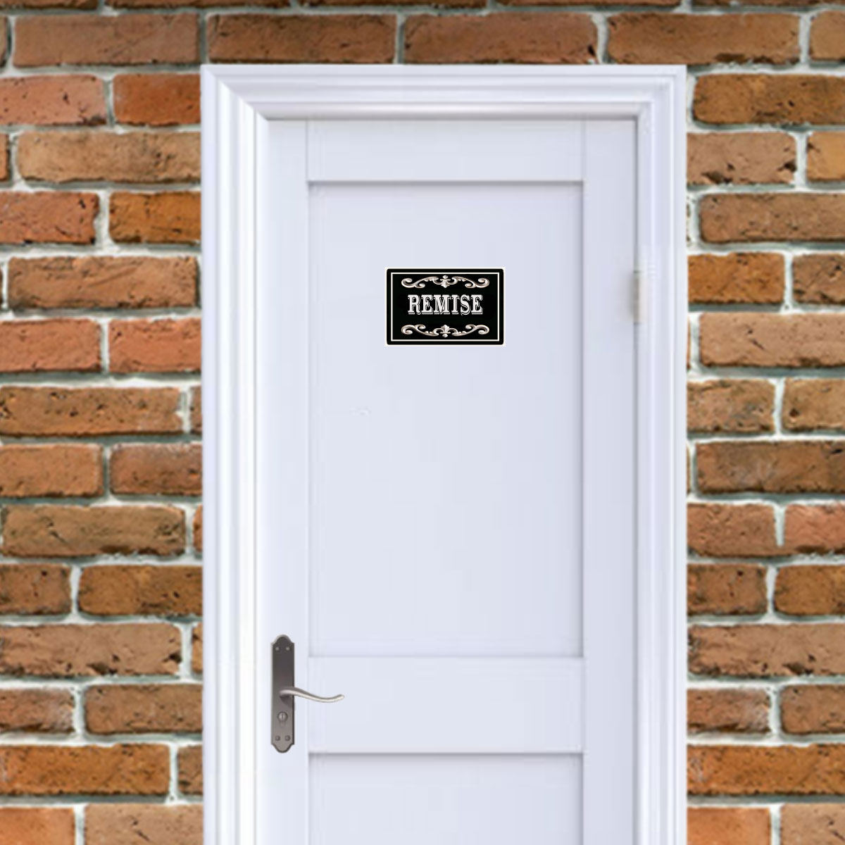 Plaque de Porte en M�tal Remise