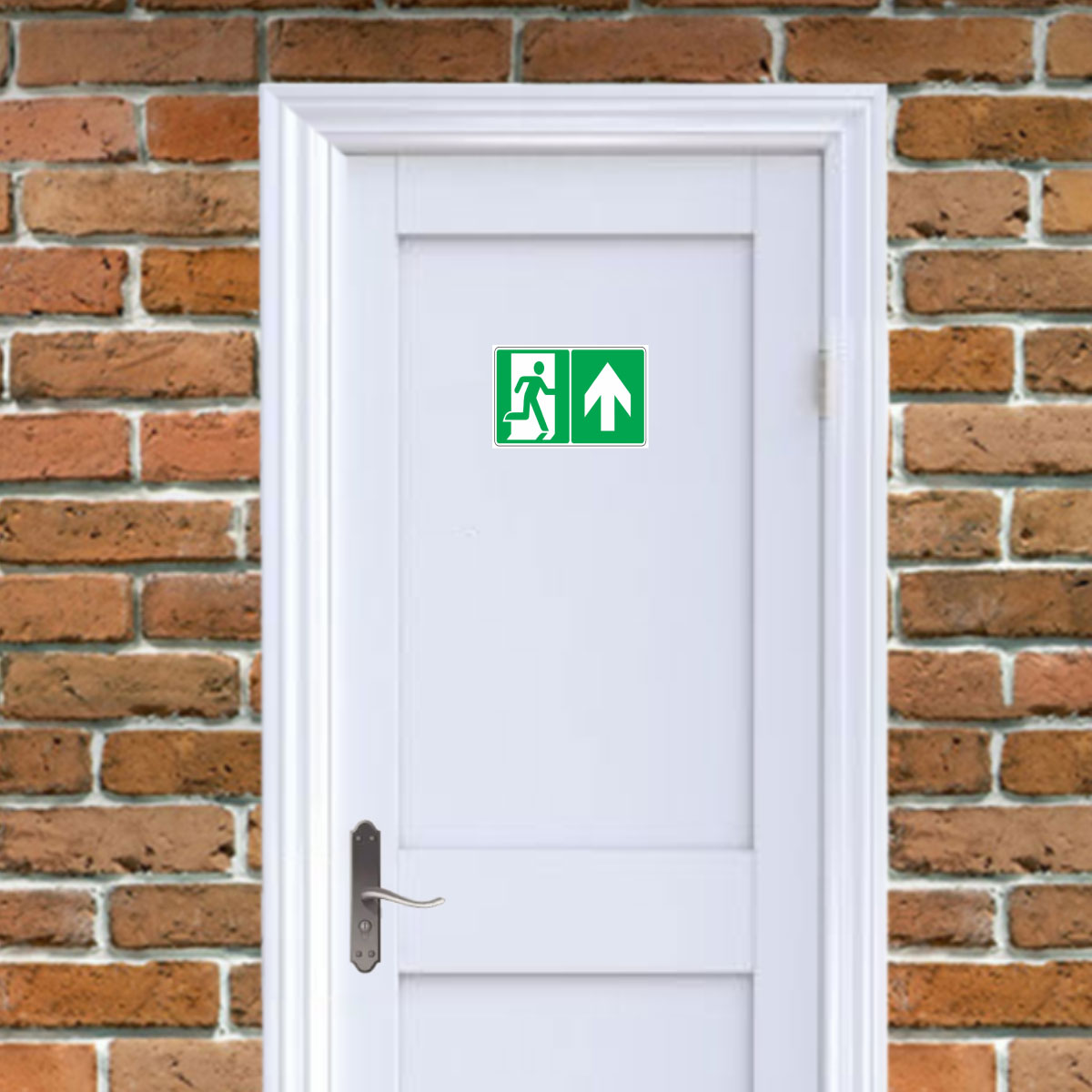 Plaque m�tal Sortie de secours � Pictogramme �vacuation