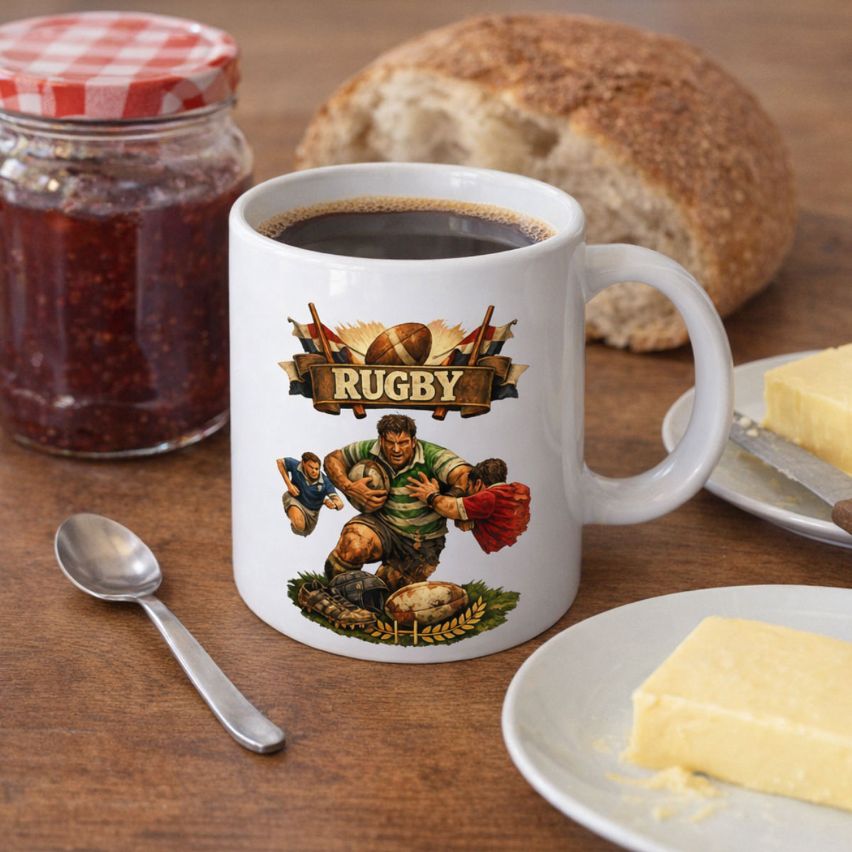 Mug Rugby logo 350 ml par Cbkr�ation
