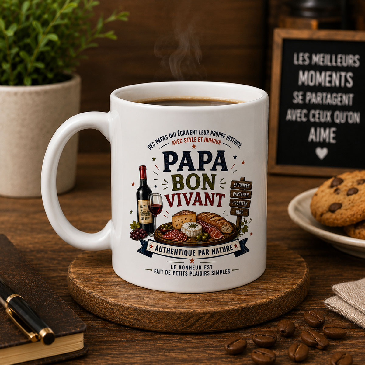 Mug Papa Bon Vivant 350 ml � Cbkr�ation