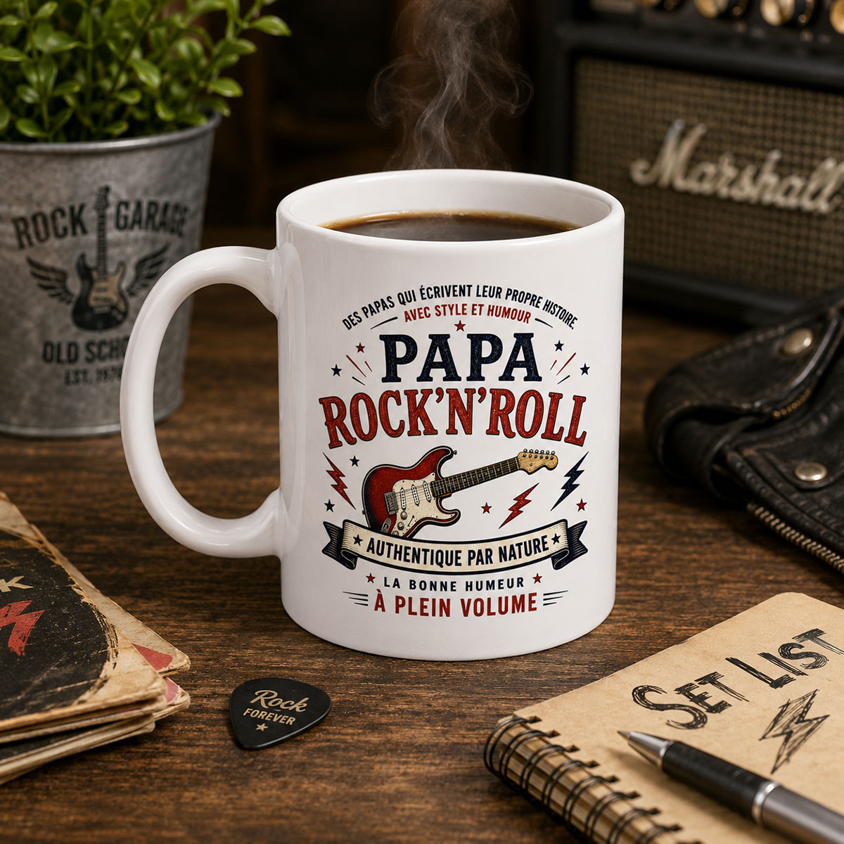 Mug Papa Rock'N'Roll 350 ml � Cbkr�ation