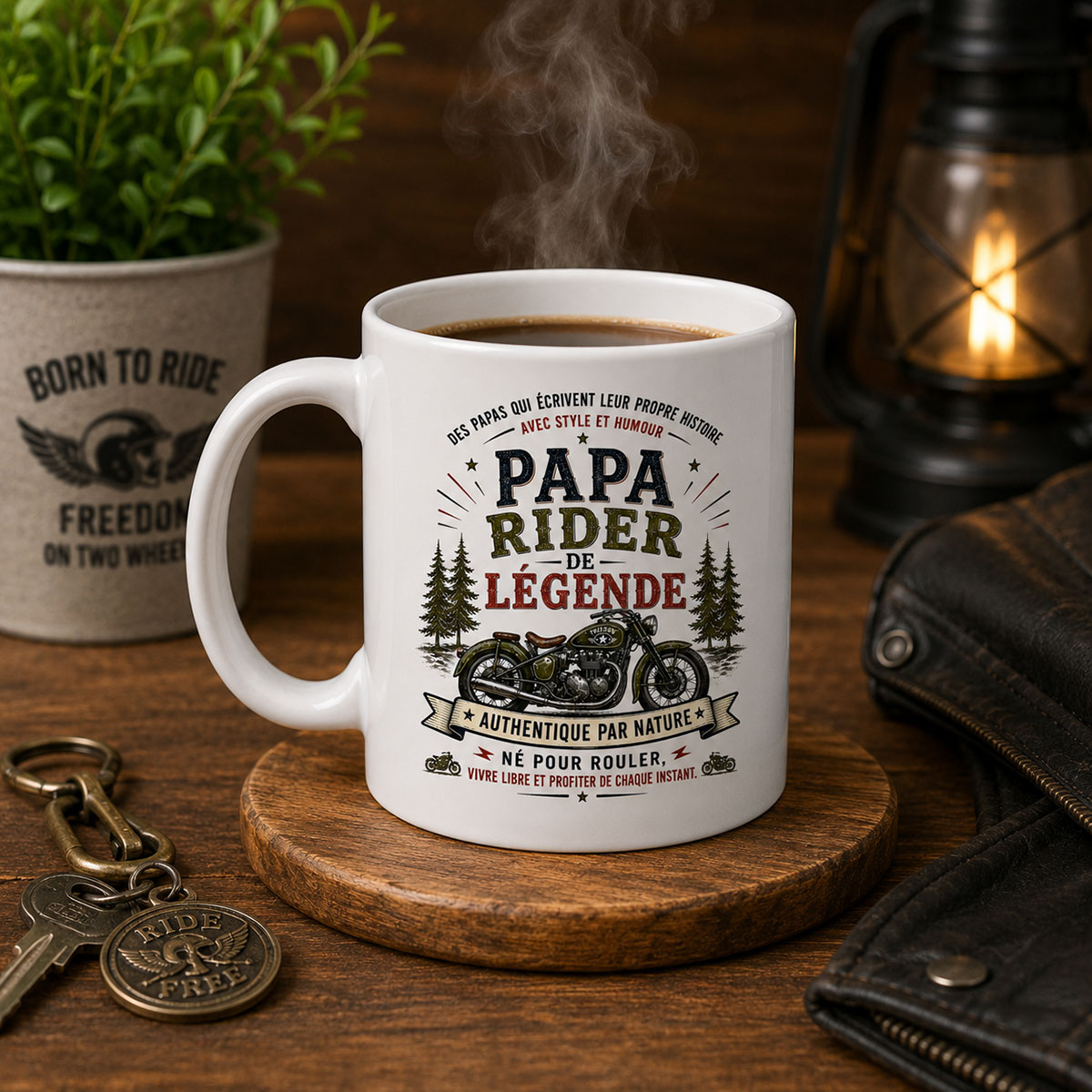 Mug Papa Rider de L�gende 350 ml � Cbkr�ation