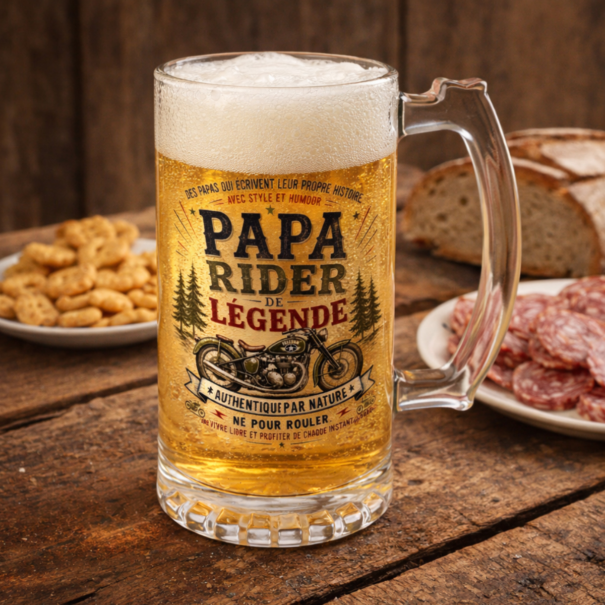 Chope � Bi�re Papa Rider de L�gende 480 ml