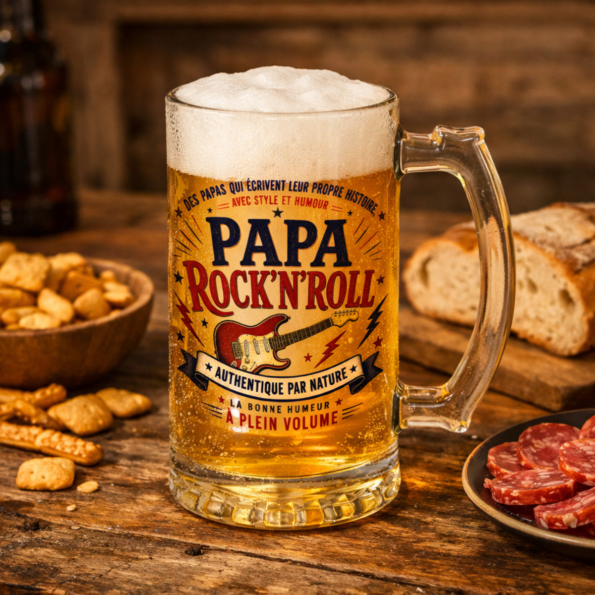 Chope � Bi�re Papa Rock�n�Roll Authentique 480 ml