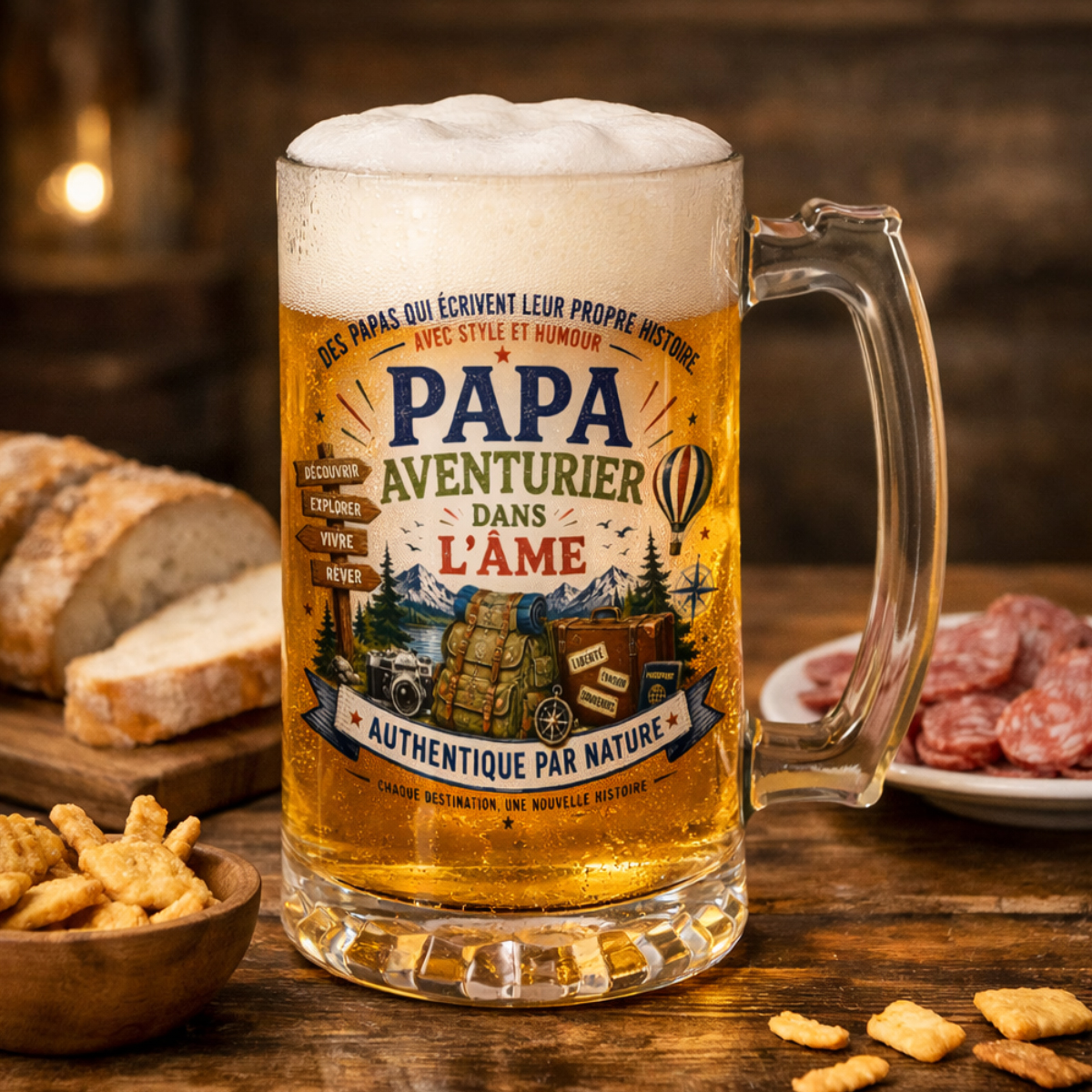 Chope � Bi�re Papa Aventurier dans l��me 480 ml