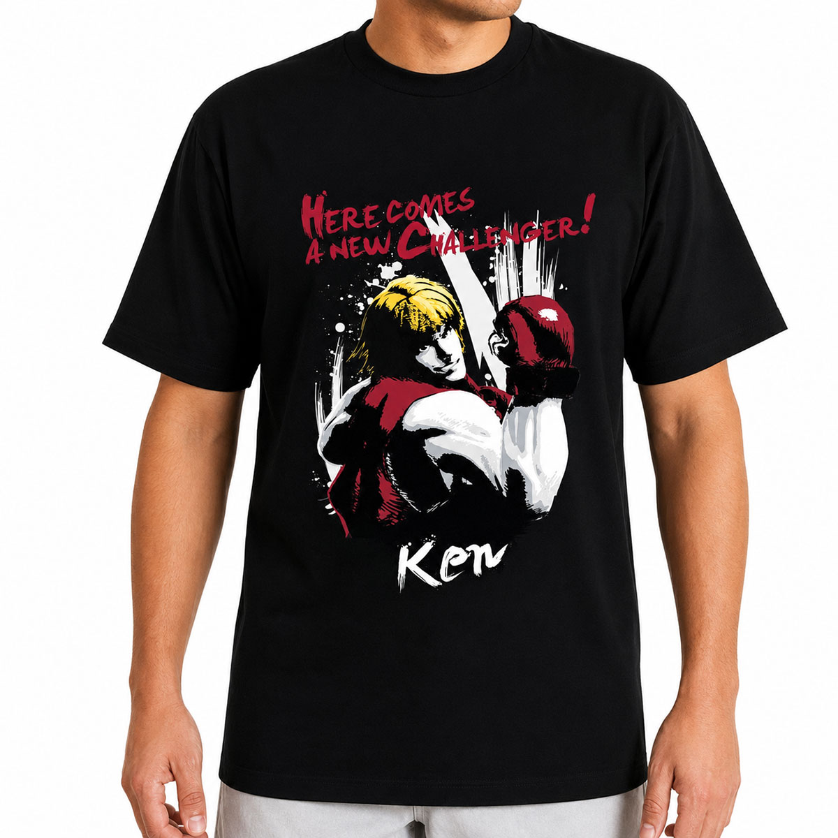 T-shirt Street Fighter Ken pour Homme - Taille XL