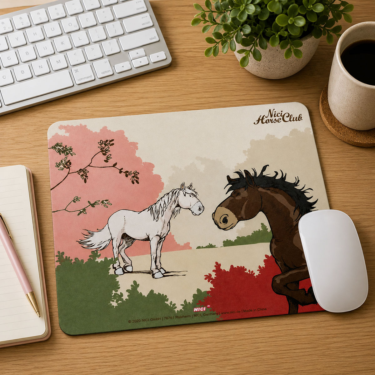 Tapis de souris Nici Chevaux