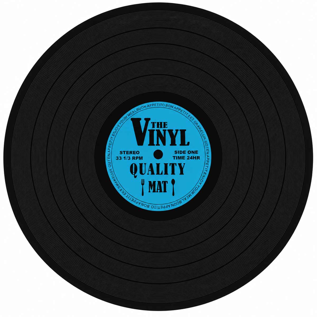 Lot de 4 sets de table disques vinyle