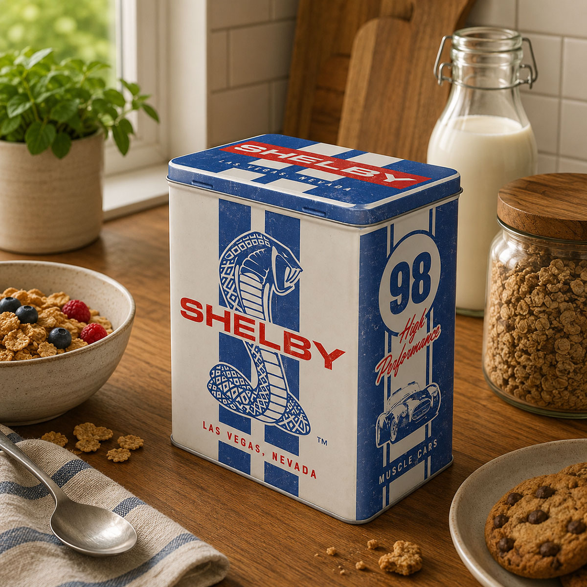 Bo�te de conservation en m�tal Shelby Vintage